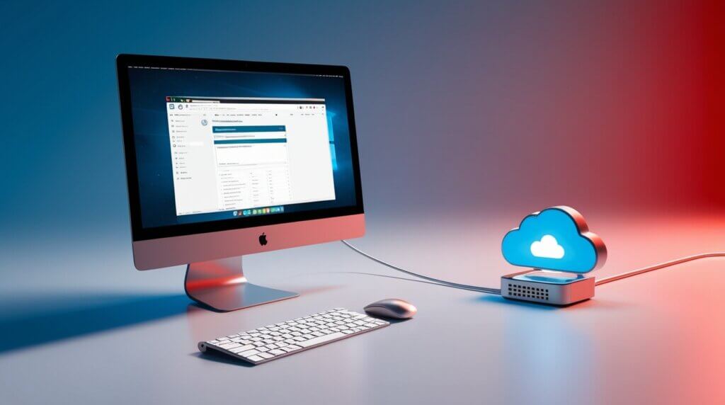 Backup completo de um site WordPress para armazenamento em nuvem.